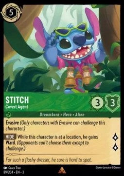 Stitch - Covert Agent 3INK-89 Rare Excellent Englisch Foil