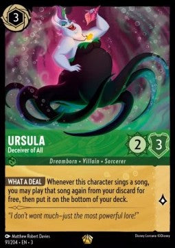 Ursula - Täuscht alle (V.1) 3INK-91 Legendary Near Mint Deutsch Foil