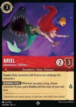 Arielle - Abenteuerlustige Sammlerin 3INK-103 Super Rare Near Mint Deutsch Foil