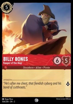 Billy Bones - Flints Erster Offizier 3INK-104 Common Near Mint Deutsch Foil