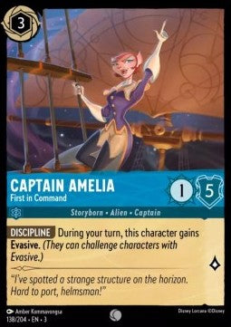 Käpt'n Amelia - Erste Offizierin 3INK-138 Common Near Mint Deutsch Foil