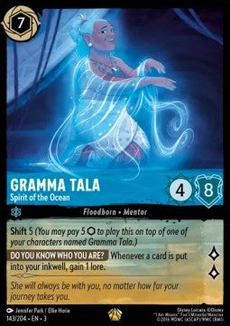 Gramma Tala - Geist des Ozeans 3INK-143 Legendary Near Mint Deutsch Foil