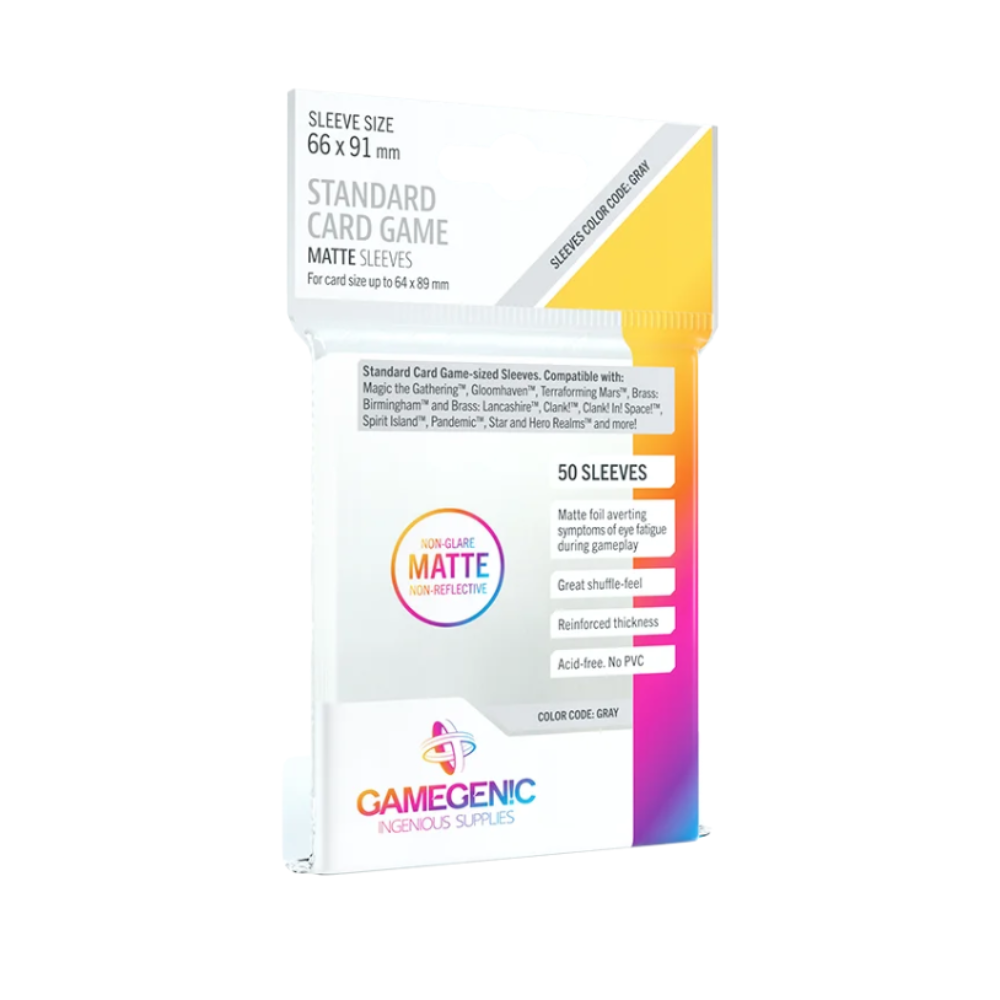 Gamegenic - Matte Board Game Sleeves Standard American (59 x 91)