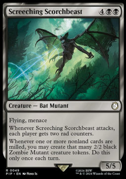 Screeching Scorchbeast PIP-49 Rare Boosterfrisch Englisch
