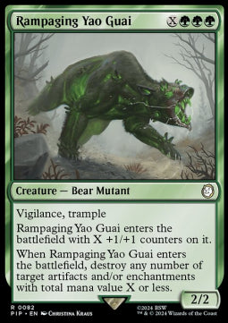 Rampaging Yao Guai PIP-82 Rare Near Mint Englisch