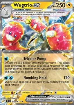 Wugtrio ex TEF-060 Double Rare Near Mint Englisch