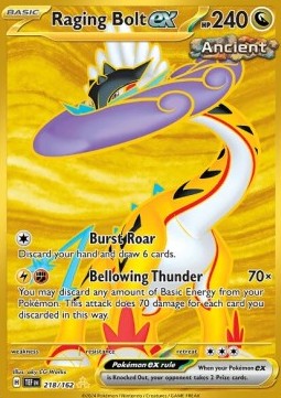 Raging Bolt ex TEF-218 Secret Rare Excellent Englisch