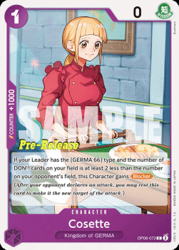 Cosette (OP06-072) OP06P Common Near Mint Englisch