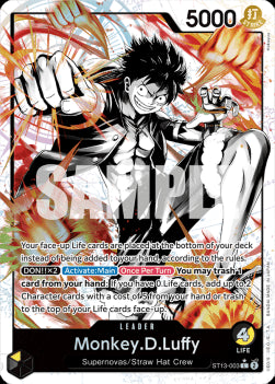 Monkey.D.Luffy (ST13-003) (V.2) ST-13 Alternate Art Near Mint Englisch