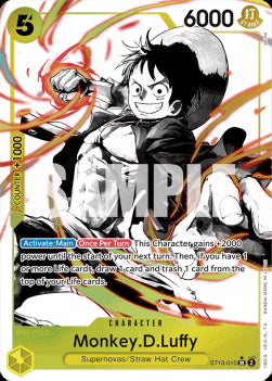 Monkey.D.Luffy (ST13-015) (V.2) ST-13 Alternate Art Near Mint Englisch