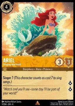 Ariel - Singing Mermaid 4URS-3 Rare Excellent Englisch