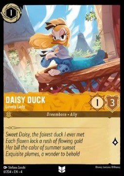 Daisy Duck - Reizende Dame 4URS-6 Uncommon Near Mint Deutsch Foil