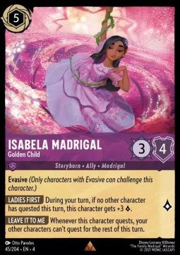 Isabela Madrigal - Perfekt, nicht ohne Grund 4URS-45 Rare Near Mint Deutsch Foil