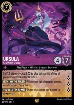 Ursula - Sea Witch Queen 4URS-58 Legendary Near Mint Französisch