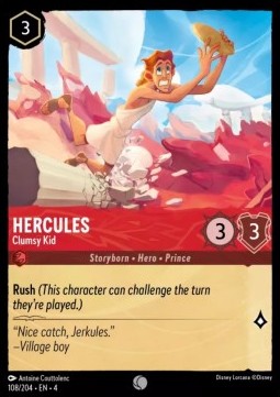 Hercules - Clumsy Kid 4URS-108 Common Excellent Englisch Foil