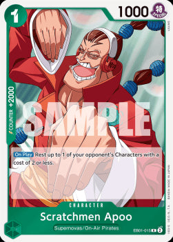 Scratchmen Apoo (EB01-015) EB01 Rare Near Mint Englisch