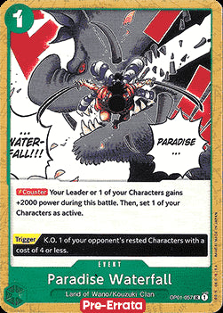 Paradise Waterfall (OP01-057) OP01E Uncommon Near Mint Englisch