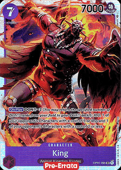 King (OP01-096) (V.1) OP01E Super Rare Near Mint Englisch