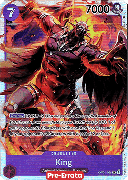 King (OP01-096) (V.1) OP01E Super Rare Excellent Englisch