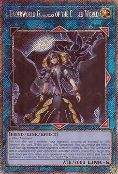 Unterweltgöttin der geschlossenen Welt (V.4) RA02-045 Platinum Secret Rare Excellent Deutsch 1. Auflage
