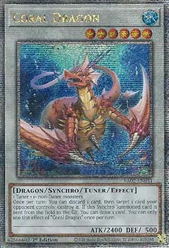 Korallendrache (V.5) RA02-031 Quarter Century Secret Rare Excellent Deutsch 1. Auflage