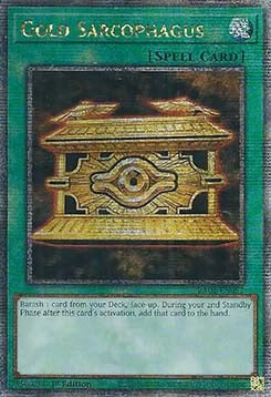 Gold-Sarkophag (V.5) RA02-052 Quarter Century Secret Rare Near Mint Deutsch 1. Auflage