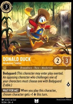 Donald Duck - Musketier-Soldat 4URS-8 Uncommon Near Mint Deutsch Foil