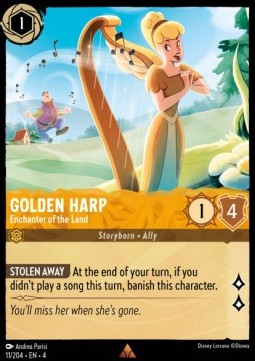 Golden Harp - Enchanter of the Land 4URS-11 Rare Excellent Englisch