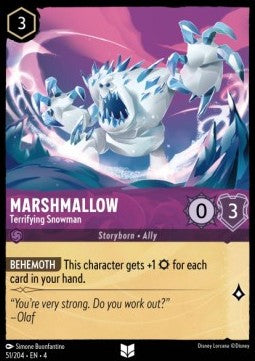Marshmallow - Furchteinflößender Schneemann 4URS-51 Uncommon Near Mint Deutsch Foil