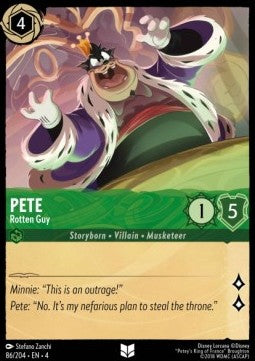 Pete - Rotten Guy 4URS-86 Uncommon Excellent Englisch Foil