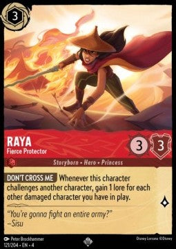 Raya - Fierce Protector 4URS-121 Super Rare Excellent Englisch