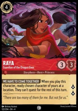 Raya - Wächterin des Drachenjuwels 4URS-122 Common Near Mint Deutsch Foil