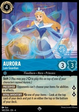 Aurora - Lore Guardian 4URS-140 Super Rare Excellent Englisch Foil