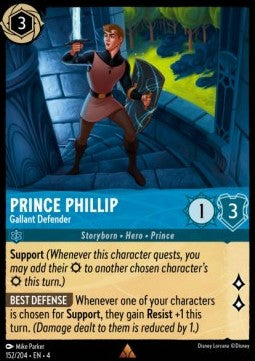 Prinz Phillip - Galanter Verteidiger 4URS-152 Rare Near Mint Deutsch Foil