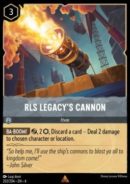 RLS Legacy's Cannon 4URS-202 Rare Excellent Englisch