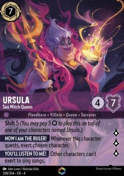 Ursula - Seehexen-Königin (V.2) 4URS-208 Enchanted Excellent Deutsch Foil