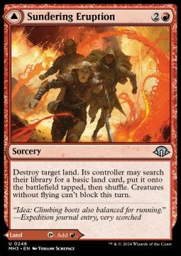 Sundering Eruption // Volcanic Fissure MH3-248 Uncommon Excellent Englisch