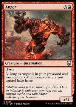 Anger M3C-208 Uncommon Near Mint Englisch Foil