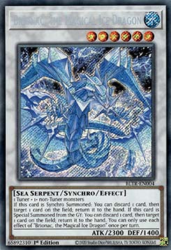 Brionac, der magische Eisdrache BLTR-004 Secret Rare Near Mint Deutsch 1. Auflage