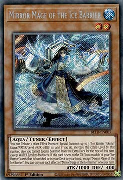 Spiegelmagier der Eisbarriere BLTR-007 Secret Rare Near Mint Deutsch 1. Auflage