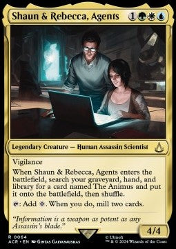 Shaun & Rebecca, Agents ACR-64 Rare Near Mint Englisch Foil