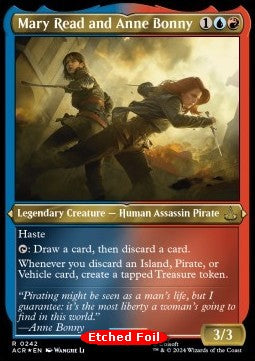 Mary Read and Anne Bonny XACR-242 Rare Near Mint Englisch Foil