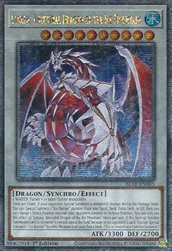 Lancea, Urdrache vom Eisberg (V.2) BLTR-005 Quarter Century Secret Rare Near Mint Deutsch 1. Auflage
