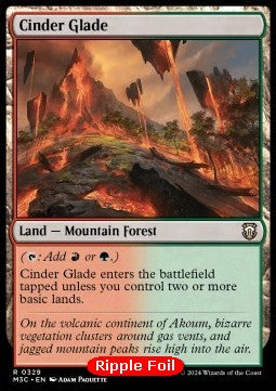 Cinder Glade XM3C-329 Rare Near Mint Englisch Foil