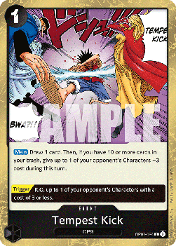 Tempest Kick (OP07-096) OP07 Rare Near Mint Englisch