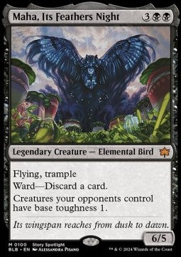 Maha, Its Feathers Night BLB-100 Mythic Excellent Englisch