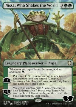 Nissa, Who Shakes the World (V.1) XBLC-84 Rare Excellent Englisch Foil
