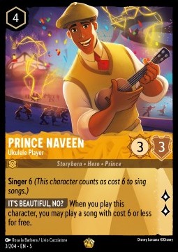 Prinz Naveen - Ukulelespieler (V.1) 5SSK-3 Legendary Near Mint Deutsch Foil