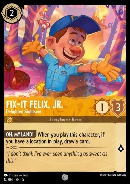 Fix-It Felix, Jr. - Entzückter Ausflügler 5SSK-17 Common Near Mint Deutsch Foil