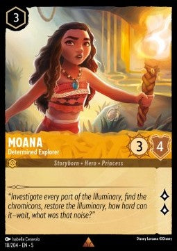 Moana - Determined Explorer 5SSK-18 Rare Excellent Englisch